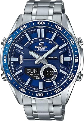 Blue analog-numeric watch Edifice Casio for men EFV-C100D-2AVDF (ex440) Bracelet.. No delays, no drama — just fast, affordable shopping with DIAYTAR Nigeria.