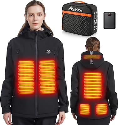 Women's heating jacket with 12 V battery, waterproof warm coat for winter and outside for women.. Experience the convenience of one-stop shopping with DIAYTAR NIGERIA's diverse and affordable marketplace.