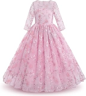 Vintage Long Dress in Floral Lace Bohemian Style with 3/4 Sleeve For Girls Wedding Festival Princess Evening Formal Dance.. Shop with confidence at DIAYTAR NIGERIA, where affordability meets reliability in less than 8 days.