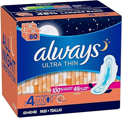 Always ultra -fine night towels Size 4 with non -flavored wings 80 pieces.. Shop across categories at DIAYTAR NIGERIA with the confidence of affordable prices and delivery within 8 days.