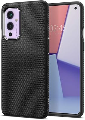 Protective cover Spigen Liquid Air designed for OnePlus 9 (compatible only with Chinese and Indian models, not compatible with American and European models) - matt black.. Shop with confidence at DIAYTAR NIGERIA, enjoying competitive prices and delivery within 8 days.