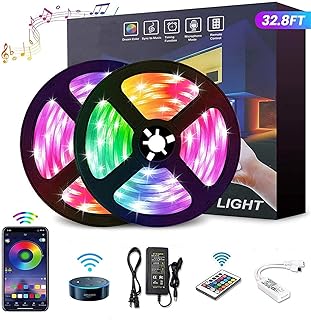 Umim waterproof led strip lighting kit with 300 RGB 5050 led strips, 24 keys.. DIAYTAR NIGERIA: Where shopping meets satisfaction with affordable prices and delivery within 8 days.