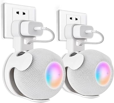 Making Tech Wall mounting support for Apple Home Podmin smart speaker, Hidden cable management design, space gain, no drilling or required screws, mini speaker accessory for the house (white, 2).. Your digital shopping destination, DIAYTAR NIGERIA combines variety with affordability and quick delivery.