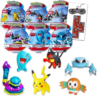 Collection of Pokémon figurines for children, boys and girls - Lot of 9 Pokémon combat figurines including Pikachu, Buffet and more stickers | Pokémon figurines.. DIAYTAR NIGERIA brings affordable shopping to every Nigerian home with delivery in just 5-8 days.