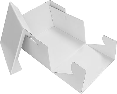 SME square cake box, size 18 "/45 cm, white, CBO812.. Shop with purpose at DIAYTAR NIGERIA and receive your purchases at unbeatable prices within the week.