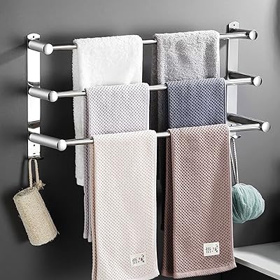 3-level bathroom towel holder, Sus304 stainless stainless steel bathroom shelf, brushed finish, Robust wall towel holder accessories, 15.7 "/40 cm.. Shop from our extensive catalog at DIAYTAR NIGERIA and enjoy doorstep delivery in just 5-8 days.