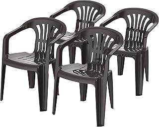 Cosmoplast Duke Dark Gray Four Chairs.. DIAYTAR NIGERIA brings the marketplace to your screen with affordable products delivered in 5-8 days.