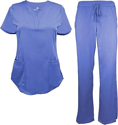 Set of Ultra Soft Medical clothing to Y-collar for Women 8200-9200.. DIAYTAR NIGERIA connects you with endless possibilities through our affordable e-commerce platform.