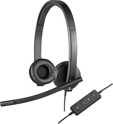 Logitech H570E wire headset stereo headphones with USB anti -tie microphone online control.. Discover why millions choose DIAYTAR for affordable online shopping with delivery in just 5-8 days.