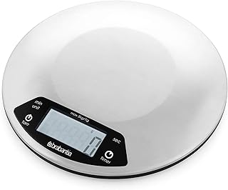Brabantia digital kitchen scale with integrated timer - matt steel.. DIAYTAR NIGERIA: Where every Nigerian finds affordable products delivered within the week.