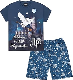 Hedwige pajamas Redo me to Hogwarts for girls, navy blue shorts, blue.. Experience budget-friendly shopping at DIAYTAR NIGERIA, Nigeria's premier online marketplace with quick delivery.