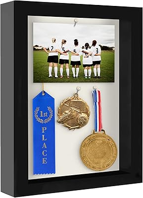 American Flat Shadow Box Size 8 x 10 in black frame with soft linen support - composite wood with polished glass for wall and table top.. DIAYTAR Nigeria: Shopping that fits your budget and your schedule.