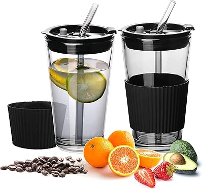 450 ml vacuum isolated cup with cover and straw glass mug.. DIAYTAR NIGERIA: Where thousands of products meet affordable prices and reliable 5-8 day delivery.