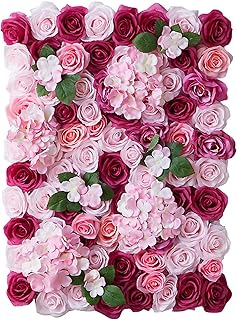 Yngjuencp Simulation of artificial flowers - Wall decoration (red rose) 24 "x 16" decorative wall panel for the house for the house, a wedding party, a Christmas festival, a photo background.. Your shopping aspirations fulfilled at DIAYTAR NIGERIA with competitive prices and reliable delivery.