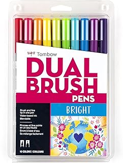 Set of double brushes Apt, batch of 10 pieces/bright colors.. DIAYTAR NIGERIA delivers affordability and convenience with every purchase, shipped within the week.