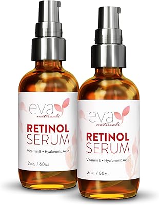 Eva Natural Retinol Serum - Face Serum for 2.5 % retinol with hyaluronic acid, vitamin E and organic aloe - Retinol face serum that reduces wrinkles, fine lines and brown spots - Anti -aging serum, pack of 2.. DIAYTAR NIGERIA: Bringing the marketplace to every Nigerian with affordable prices and quick delivery.