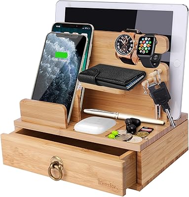 Multi-Appareils Ecozier Multi-Apparements Bureau loading support, watch organizer, keychain with watches for watches, headphones, iPad, Smartphones, Tablets, Kindle.. DIAYTAR NIGERIA brings the market to your screen with thousands of affordable products delivered to your door.