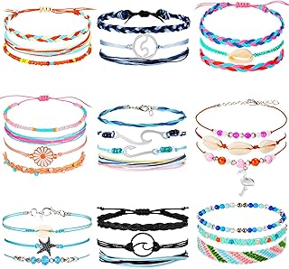 Set of braided handle bracelets impermeable and adjustable.. DIAYTAR NIGERIA delivers affordability and convenience to your doorstep within 8 days of purchase.