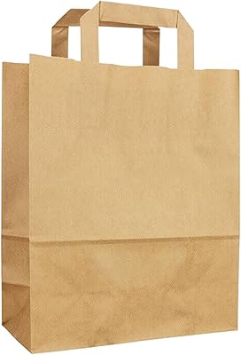 Brown kraft paper bag with flat handle bonibak size 29.. The best online shopping experience in Nigeria — DIAYTAR delivers it all.