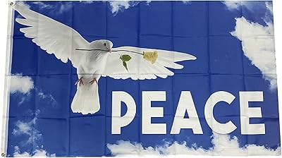 Storm flag Colombe of Peace Flags 3 x 5 feet (90 cm x 150 cm) polyester with 2 holes and double seam... Your digital shopping destination, DIAYTAR NIGERIA combines variety with affordability and quick delivery.