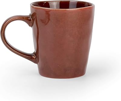 Shallo porcelain ceramic cup 380 ml for tea and coffee - metallic copper.. Shopping made simple with DIAYTAR NIGERIA's vast selection and budget-friendly nationwide delivery.