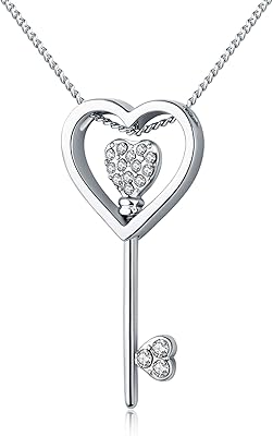 K2 Crockle necklace Success and Bright Future White Gold Plated with Swarovski® crystals - 5071080, crystal, Swarovski crystal.. Your complete retail destination, DIAYTAR NIGERIA combines extensive variety with prompt delivery.