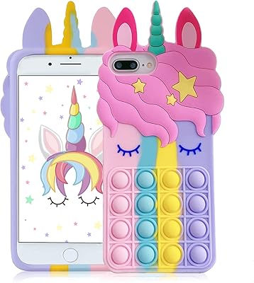 Kawaii Pop Bubbles unicorn phone case for iPhone 6 Plus 6s.. DIAYTAR NIGERIA: Your gateway to affordable shopping with thousands of products delivered nationwide.