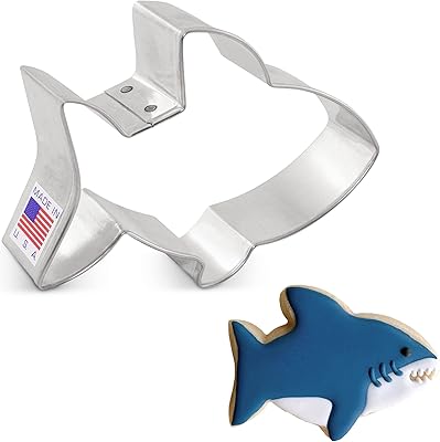 Baby shark cookie cutter - 3.75 inches - Ann Clark - Made in the United States in steel.. Experience the future of online shopping with DIAYTAR NIGERIA's extensive product range and competitive pricing.