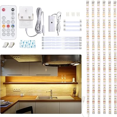 Wobane LED Wardrobe CS6 under lighting kit, 6*50 cm light strips with variator and remote -controlled adapter,.. Experience shopping without limits at DIAYTAR NIGERIA, where affordability meets convenience in just days.