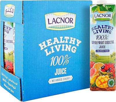 Jus de Cocktail The Super Fruits Lacnor Healthy Living - 1 Litre (Paquet de 6), 6 Litres.. DIAYTAR NIGERIA: Where every shopping need is met with affordable prices and timely delivery.