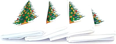 Set of colored embroidered Christmas towels, size 30 x 50 cm, 4 pieces - EE8451C (tree).. Shop for everything you need at DIAYTAR NIGERIA, with budget-friendly prices and quick delivery.