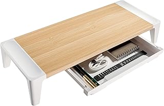 Navodesk Deluxe wooden monitor support with drawer, simple monitor support for iMac and PC.. DIAYTAR NIGERIA puts thousands of products at your fingertips with affordable prices and delivery within a week.
