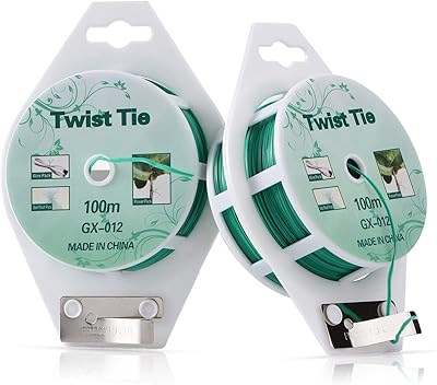 AK 2 rollers of 328 feet twisted ties (100 meters), Green coating garden plants with cutting for gardening, office and organization of the house.. DIAYTAR NIGERIA: Making quality products accessible to all Nigerians at affordable prices.