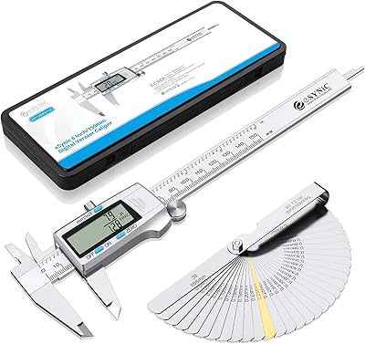 ESYNIC Digital slide 6 inch/150 mm + thickness gauge electronic steel slide in stainless steel fractions/inch/metric micrometer for length Large depth inner diameter diameter diameter.. DIAYTAR NIGERIA: Where every purchase is affordable and delivery is always within a week.