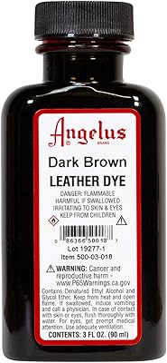 Angelus leather dye - Flexible leather dye for shoes, boots, bags, manual work, furniture and more dark brown - 85g.. DIAYTAR NIGERIA: Your affordable gateway to thousands of products delivered within a week.