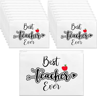 Package of 50 appreciation gifts for teachers, EVA makeup bag with zipper, teacher's gift kit, cosmetics bag, pencil kit for teachers, nursery school, retro style, classic.. Nigeria shops with DIAYTAR — wide selection, fast shipping, and great value.