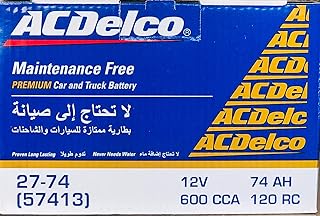 Car Battery AC Delco 12 Volts 74AH 27-74MF 57413 57412.. Your daily needs delivered to your door — DIAYTAR Nigeria style.