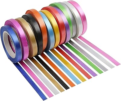 26 curling ribbon rolls, curly balloon kit, knot packaging ribbon for wedding craftsmanship
