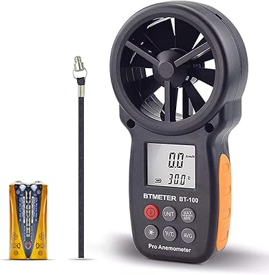 BTMETER BTMETER BTMER BT-100 PAINTABLE ANEMOTE Precise measurement of the CFM wind temperature with Max-Min-Avg.. Join thousands of satisfied shoppers on DIAYTAR Nigeria.