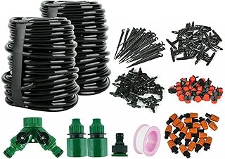 Automatic drip irrigation system kit with 100 feet Morelian timer 30 m with micro-driver for garden watering.. Experience the ease of modern shopping with DIAYTAR NIGERIA's diverse marketplace delivered promptly.