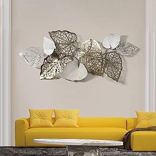 Metal wall decor in the shape of a 56 "x 24" leaf.. Shop electronics, clothes, and everything in between on DIAYTAR Nigeria.