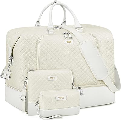 Women's weekend travel bag with large shoe pocket.. DIAYTAR NIGERIA connects your desires with reality through our affordable e-commerce platform and quick delivery.