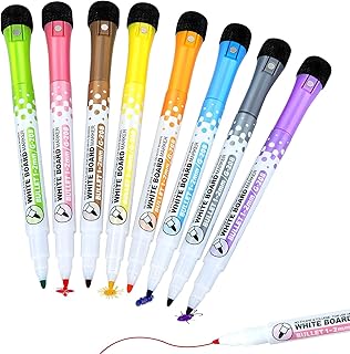 Cloudfour white table pens, dry erasable magnetic markers with gum, magnetic color pens for whiteboard (8) for the house, the office and the school.. Discover endless shopping possibilities at DIAYTAR NIGERIA, with budget-friendly prices and reliable delivery.