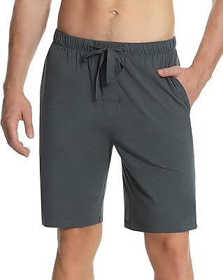 Nachila Bamboo cotton pajama shorts for men, Soft jersey shorts with S-XL pockets.. DIAYTAR NIGERIA brings satisfaction with every purchase through affordable prices and prompt shipping.