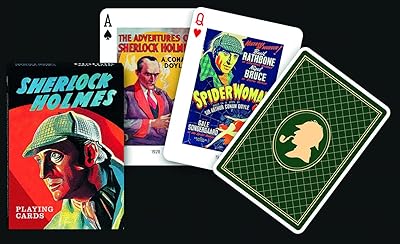 Sherlock Holmes playing cards | Celebration of Arthur Conan Doyle | High -end design | Luxury card game | Durable and flexible | Excellent gift for card players and Sherlock fans | 52 cards.. DIAYTAR NIGERIA brings satisfaction with every purchase through affordable prices and prompt shipping.