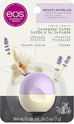 Lip balm Eos Flavorlab Sphere - Lavender Latte | Hydrates in depth and retains the humidity 7 g.. DIAYTAR NIGERIA connects desire with fulfillment through our affordable e-commerce platform.