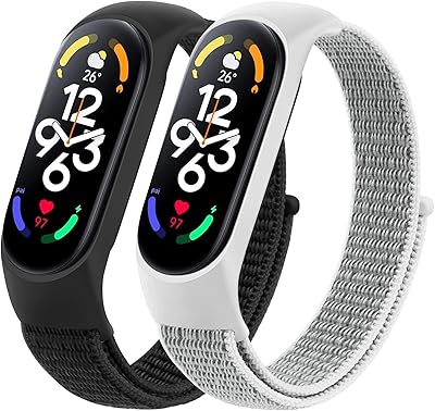 Funkle nylon replacement strip compatible with Mi Band 7 6 5 and Amazfit Band 5, Soft, breathable, comfortable and adjustable, colorful, colorful sports band for Mi Band 7 6 5 (NFC) for men and women, pack of 2.. Enjoy the simplicity of shopping with DIAYTAR NIGERIA, offering vast choices delivered in just 5-8 days.