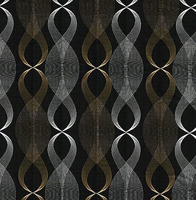 JL House self -adhesive Wallpaper in Modern striped waterproof vinyl for bedroom walls, living room, table 45 cm x 300 cm - black.. Why pay more? DIAYTAR Nigeria gives you the best for less.