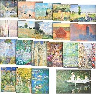 Claude Monet posters (33 x 48 cm, package of 20).. DIAYTAR NIGERIA delivers more than expected with our extensive catalog and 5-8 day delivery service.