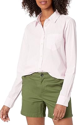 Classic poplin shirt buttoned with long sleeves amazon essentials for women, pink, striped, size m.. Shop with confidence at Nigeria's leading affordable e-commerce platform with reliable delivery services.